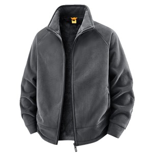 Chaqueta de Forro Polar Personalizada de Fábrica OEM para Hombre, Otoño Invierno 2026, con Cierre, Informal, Deportiva, Holgada - Product Image 1