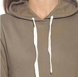 Femmes Manches Longues Épaule Drop 100% Coton Polaire Non Capuche Oversized Crop Crewneck Sweatshirt - Product Image 6