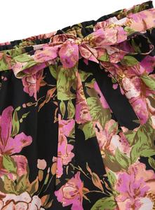 Conjunto de 2 piezas para mujer, informal, de verano, con estampado de letras, top corto y pantalones cortos, conjunto de dos piezas. - Product Image 3