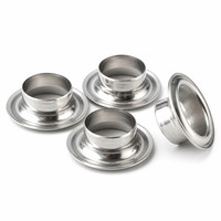Œillets et passants en aluminium antirouille 12mm 23mm pour bâche PE, tente, toile, auvent – Anneaux métalliques robustes