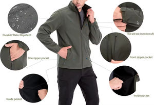 Coupe-vent hommes veste d'extérieur imperméable Softshell randonnée coupe-vent léger manteau vêtements de plein air Softshell doudoune - Product Image 6