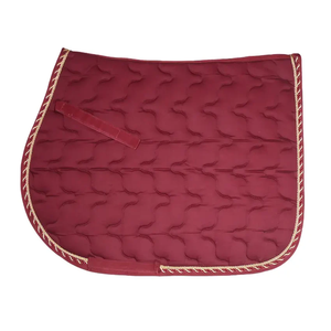 Algodão clássico acolchoado All Purpose Inglês Saddle Pad Contorneado Equitação Pad Atacado Bulk Equestrian Gear - Product Image 3