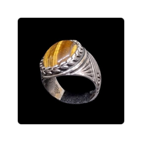 Bague en argent sterling 925 pour homme avec moissanite, finition polie, idéale pour les occasions formelles, décontractées ou de fête