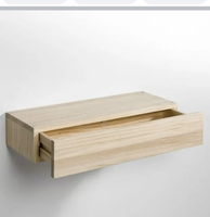 Table de chevet en bois massif avec tiroir, meuble de rangement moderne en bois pour chambre à coucher, mobilier durable et minimaliste pour salon, qualité supérieure