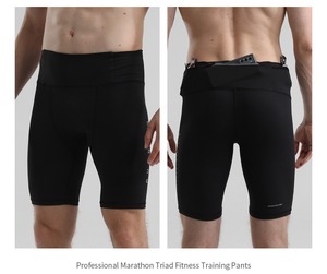 Shorts de sport élégants pour hommes, leggings à compression à séchage rapide, collants de course avec logo, shorts personnalisés avec poche, livraison DDP - Product Image 2