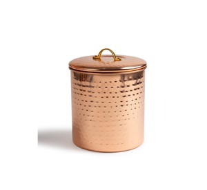 Square Shape Galvanized Metal White Powder Coated <b>with</b> <b>Wood</b> <b>Lid</b> Within Band for Tea Coffee Sugar Spice <b>Box</b> for Kitchen Use - Product Image 6