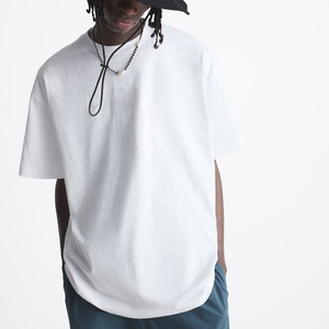 Camisetas de gran tamaño para hombre de alta calidad, camiseta informal de gran tamaño para hombre, camisetas con estampado de logotipo personalizado, impresión Digital blanca y serigrafía - Product Image 4