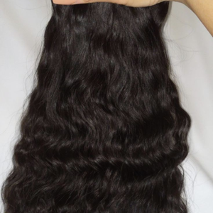 Extensions de cheveux humains vierges Remy cambodgiens, ondulés, avec des mèches doubles cousues à la machine et une fermeture - Product Image 3