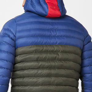 100% polyester matériel fait sur mesure à capuche couleur bloqué hommes vestes coupe-vent et séchage rapide couleur bloqué vestes - Product Image 5