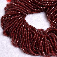 Perles rondes à facettes en pierre de grenat rouge naturel au prix de gros Perles de pierres semi-précieuses Boutique en ligne Vente en gros Meilleur prix