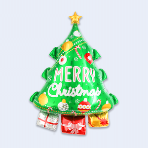 Palloncini a Forma di Albero di Natale Party Love 54,5X77,5Cm Confezione da 12 Pezzi - Product Image 1