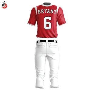 Maillots de baseball respirants Uniformes de baseball conçus sur mesure Sublimation Vêtements de baseball et de softball pour jeunes - Product Image 2