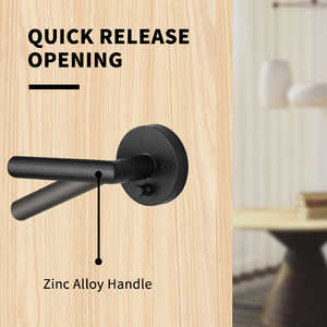 Nuova Serratura Intelligente per Porta con Maniglia a Leva Resistente, Finitura Nero Opaco, Archiviazione Dati su Scheda di Memoria, Elegante Chiusura Intelligente - Product Image 3