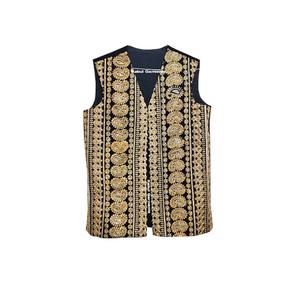 <b>Mens</b> Summer Traditional Wedding Waistcoat Handmade Ethnic Cultural Sleeveless <b>Vest</b> Rich Embroidery Breathable Quick Dry Groom - Product Image 1