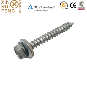 Hex EPDM máy giặt đầu loại 17 điểm cắt tự khai thác vít lợp Vít Hex mặt bích với máy giặt cao su - Product Image 4