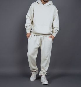 Ensemble de pantalons de survêtement à capuche baggy unisexe nouvelle mode vêtements de sport de couleur pure hiver survêtement de jogging tricoté imprimé Technics femmes - Product Image 1