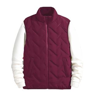 Durable Comfortable Breathable <b>Men's</b> <b>Lightweight</b> Puffer Vest Polyester Waterproof Woven Fabric <b>Gilet</b> outdoor hiking camping - Product Image 1