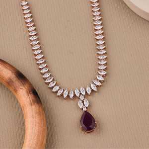 Venta al por mayor de calidad superior cónica Baguette corte Moissanite tenis collar compromiso Boda nupcial regalo capas gargantilla - Product Image 4