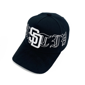 Vente en gros de casquette de baseball 5 panneaux en coton quantité minimale de commande bas personnalisé avec logo brodé personnalisé style sportif chapeau brodé à la main - Product Image 6