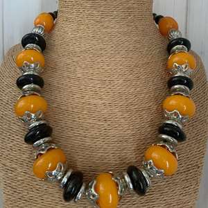 สร้อยคอลูกปัดธรรมชาติ sodalite, สร้อยคอลูกปัดกลมเรียบขนาด8มม. ทำด้วยมือคริสตัลสร้อยคอลูกปัดเครื่องประดับ - Product Image 2