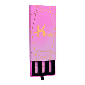 Pink Matte Eyelash Extension Tweezers, KHADMI IMPEX Fiber Tip lash Straight and Curved And Volume Eye Lash Tweezers - Product Image 1