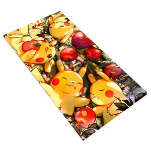 XXL Pikachu <b>Custom</b> Printed <b>Mouse</b> Mat Square Wireless Charging Desk Play Mat with Waterproof Feature Cartoon Style in Stock! - Product Image 1