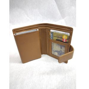 Porte-cartes vintage en cuir PU avec fermeture à glissière, porte-cartes de crédit popup pratique pour femmes, sac à main - Product Image 2