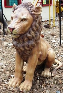 World Market's Premium Quality Lion Statue Suministros de jardín para una decoración de jardín animada - Product Image 3