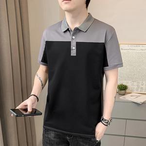<b>Men's</b> <b>Dress</b> <b>Shirt</b> <b>Men</b> Polos Fiber Stripe Sport <b>Shirt</b> Stretch Regular Fit Short Sleeve Moisture Wicking Dry Outdoor Fashion - Product Image 3