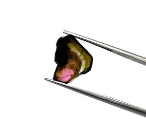 IGI certifié 3A haute qualité naturel rose pastèque Tourmaline 9mm tranche lâche pierres précieuses vert fabrication de bijoux chaleur - Product Image 1