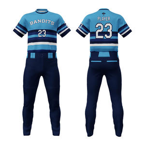 Vente en gros de vêtements de sport de baseball vierges uniformes de baseball de taille américaine sublimés avec numéro de logo imprimé maillot de baseball personnalisé pour hommes - Product Image 1
