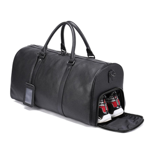 2023 New Arrival Genuine Leather Men Casual Waterproof Large Capacity Luggage Travel <b>Bag</b> For Men - Product Image 1