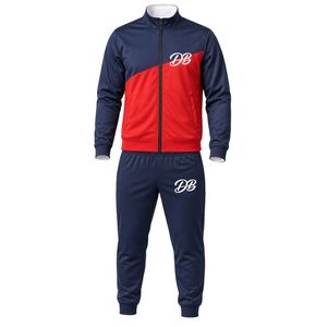 Wholesale Custom Tracksuit Set Men Athletic Sportswear Full Zip <b>Jacket</b> Jogger Pants OEM ODM Manufacturer - Product Image 1