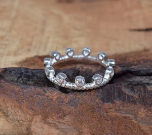 Cubic Zirconia 925 Sterling Silver Elegant Ring Bijoux faits à la main Nouvelle Collection Cadeau pour Noël - Product Image 3