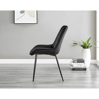 Chaise de salle à manger en velours de luxe, fauteuil rembourré, design moderne, pieds en métal, meubles pour restaurant, hôtel, salle à manger