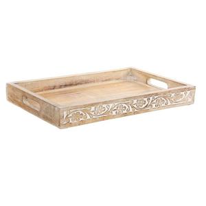 Offre Spéciale Haute Vente Traiteur Aliments d'Occasion Petit Déjeuner Collations Plateaux De Service Incrustation Osseuse Designer Plateau De Service En Bois De Qualité Durable - Product Image 6