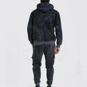 ชุดวอร์มซักได้คุณภาพสูงของผู้ชายชุดวอร์มผ้าฝ้าย100% ระบายอากาศได้แขนยาวคลุมเข่าแบบกำหนดโลโก้ได้เอง - Product Image 2