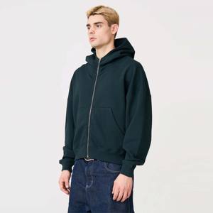 Sudadera con capucha de gran tamaño con cremallera completa, perfecta para ropa informal, deportes al aire libre y capas en climas más frescos - Product Image 3