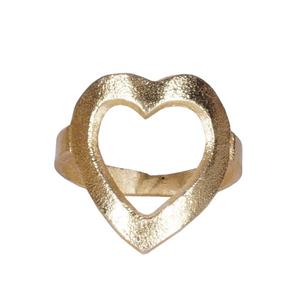 METAL <b>HEART</b> DESIGNER NAPKIN RING PARTY WARE TABLE DECORATIVE NAPKIN TISSUE RING HAND <b>CRAFTED</b> TABLE DECORATIVE - Product Image 3