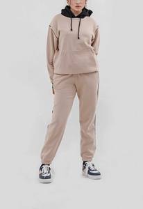 Chándales con estilo para mujer de primera calidad de peso pesado, nuevas sudaderas, pantalones, conjunto 550 y 330 GSM 100%, cuello con capucha de algodón de talla grande - Product Image 4