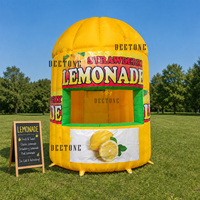 Kiosque de Citron Gonflable Portable pour Réunions Familiales, Événements de Carnaval et Vendeurs Ambulants