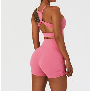 Conjunto Deportivo para Mujer, Top Deportivo y Leggings, Diseño Personalizado de Alta Calidad con Logotipo, Spandex/Nylon con Elasticidad en Cuatro Direcciones - Product Image 3