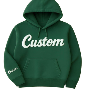 Venta al por mayor de los hombres de talla grande Casual abrigo de moda gruesa Sudadera con capucha de lana de impresión de manga larga superior suelta Sudadera con capucha deportiva - Product Image 5