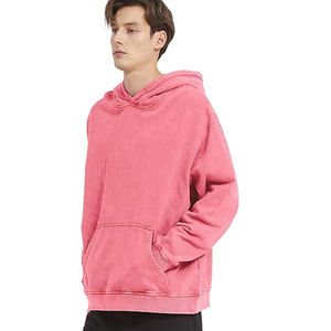 Sudadera con capucha de lavado ácido personalizada a la moda para hombres, ropa de calle Vintage de gran tamaño, suéter a granel, sudaderas con capucha, proveedor de fábrica de ropa - Product Image 3