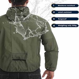 Cortavientos de burbujas de Color liso con cremallera de diseño personalizado transpirable con calefacción de alta demanda para mujer - Product Image 2