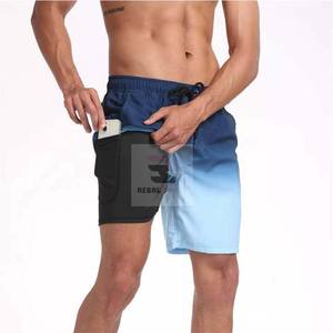 Short double couche respirant en polyester spandex Short de compression personnalisé - Product Image 6