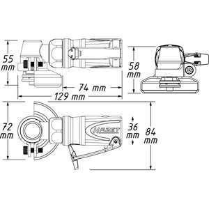 Amoladora Angular Pequeña Hazet - Product Image 2