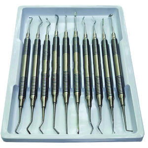 10 piezas de instrumentos de llenado compuesto restaurativo, instrumentos de llenado compuesto Dental recubiertos de Plasma azul - Product Image 4