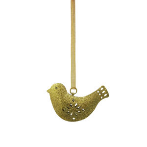 Arbre suspendu décoratif en métal doré avec paillettes pour la décoration de la maison et de Noël, fait main sur mesure - Product Image 3
