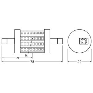 สำหรับหลอดไฟ LED OSRAM 7.3W Stab R7S 806lm 2.700K 78 มม. - Product Image 3